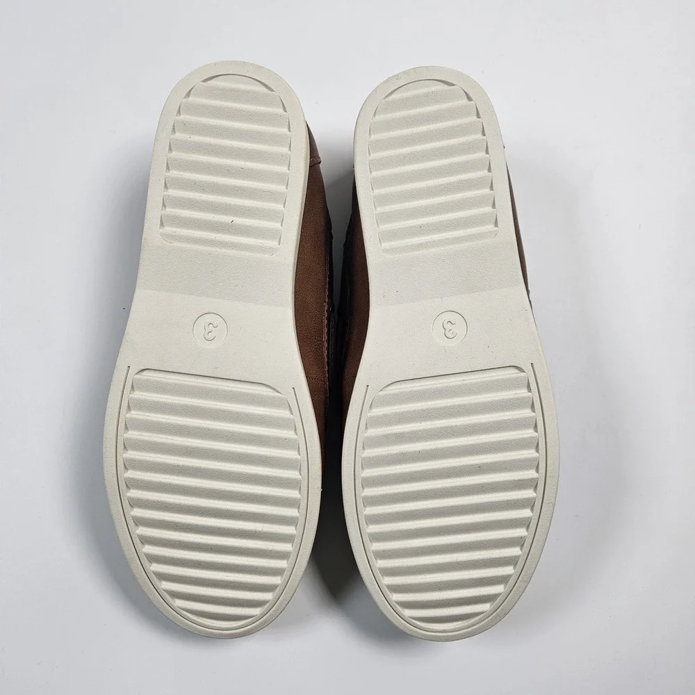NEW Cat & Jack Toddler Boys Abbott Flats Slip‎ On Loafers Brown Sz 3